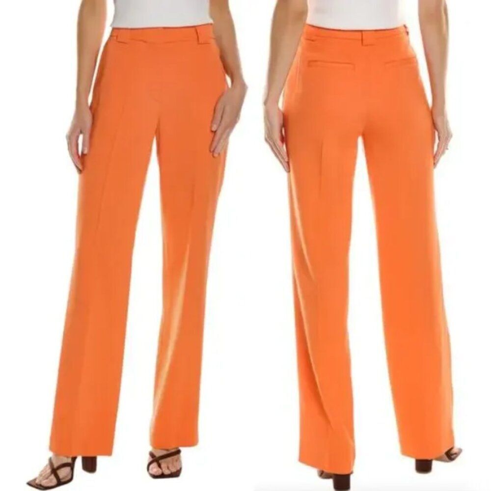 A.L.C. Kennedy Straight Leg Trousers in Clementine Orange size 4 New